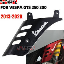 Capa protetora para modelos vespa gts 125 200 300 2016-2018, tampa lateral para amortecedor de roda frontal de alumínio cnc vermelho 2024 - compre barato