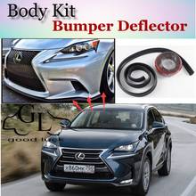 Boqueron Bumper Lip Deflector Lips For Lexus NX 200 240 300h Front Spoiler Skirt Scratch Proof Adhesive / Body Kit / Strip 2024 - buy cheap