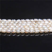 3.5mm Real Natural Freshwater Pearls Beads Loose Beads for Jewelry Making DIY Women Necklace Bracelet earrings white oval Pearls 2024 - buy cheap