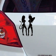 Car Stickers 10.5CM*14CM ANGEL DEVIL Sexy Girl Car Motorcycle Decoration Sticker for BMW all series 1 2 3 4 5 6 7 X E F-series 2024 - buy cheap