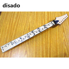 Disado 24Frets Reverse Headstock Right Hand Maple Electric Guitar Neck Fingerboard Inlay Black Tree Of Lifes Accessories Parts 2024 - buy cheap