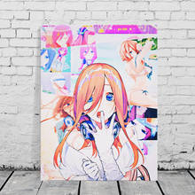 Go-Toubun No hanayhome Miku, pintura en lienzo para decoración del hogar, imágenes de pared, decoración para sala de estar, carteles artísticos, impresiones 2024 - compra barato