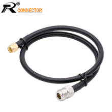 Conector coaxial rf de 30cm 12 ", conector sma macho para fêmea n com cabo rg58 para antena intercon/wi-fi/gsm/3g/gps/4g, 10 peças 2024 - compre barato