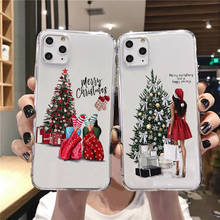 New Year gift Fashion Christmas girl TPU Silicone phone Case For iPhone 12pro Xs 11 Pro Max 7 8 Plus XR 12mini SE2020 soft cover 2024 - buy cheap