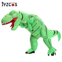 JYZCOS-Disfraz de dinosaurio inflable para hombres y mujeres, traje de T REX Rider, Purim, fiesta de carnaval, Cosplay, Halloween 2024 - compra barato