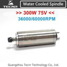 high speed 300W water cooled spindle motor 36000RPM 60000RPM 75V ER8 collet diameter 75mm milling spindle 2024 - buy cheap