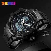 Skmei-relojes deportivos digitales para hombre, pulsera de caucho de cuarzo, resistente al agua, LED, color negro 2024 - compra barato