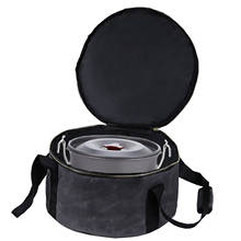 Outdoor Camping Tableware Pot Storage Bag Waterproof Zippered Carrier Drawstring Organizer Bag Picnic BBQ Plates Bowl Bag 2024 - buy cheap