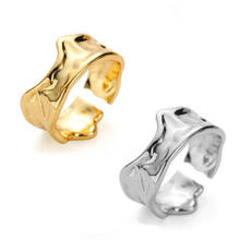 Anéis de ouro/prata retrô vintage para mulheres, anéis românticos ajustáveis antigos 2024 - compre barato