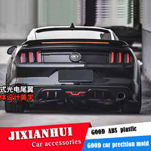 For Mustang Spoiler 2015-2018 Ford Mustang Spoiler GT led light ABS plastic Material Car Rear Wing Color Rear Spoiler 2024 - buy cheap