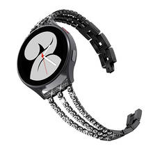 Браслет для часов Samsung Galaxy Watch 3 45 мм 41 мм Active 2 44 мм 40 мм, браслет с украшениями для Galaxy Watch 46 мм 42 мм, 22 мм 20 мм 2024 - купить недорого
