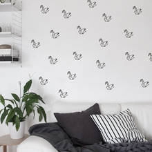 NordicThousand-grullas de papel adhesivas para pared, decoración moderna para el hogar, dormitorio, boda, Mural decorativo, Póster Artístico para habitación 2024 - compra barato