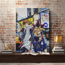 Yugi muto seto kaiba yu-oh, decoração de mangá em tela, impressão de anime, decoração de casa, dormitório, quarto, pôster de pintura de parede 2024 - compre barato