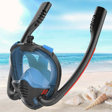 Двойной респиратор для дайвинга, маска для подводного плавания на все лицо, оборудование для дайвинга для взрослых и детей 2024 - купить недорого