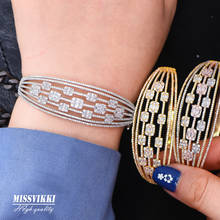 Missvikki alta qualidade nova quente bangle romântico luxo lindo pulseira para a menina feminino festa de noivado casamento mostrar jóias 2024 - compre barato