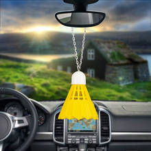 Shuttlecock Car Pendant Badminton Rearview Mirror Decoration Hanging Charm Ornaments Automobiles Interior Cars Accessories Gifts 2024 - buy cheap