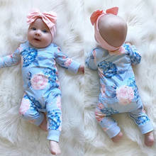 New Fashion Newborn Romper Floral Jumpsuit  Baby Playsuit Girl Outfit Clothes Set 2024 - buy cheap