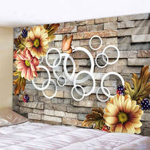 Manta de decoración 3D para el hogar, tapiz de Mandala, escena psicodélica, manta para sofá y cama 2024 - compra barato