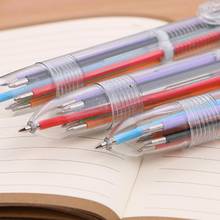 Шариковая гелевая ручка 6 цветов, маркер для письма, офисные и школьные принадлежности, подарок для студентов 2024 - купить недорого