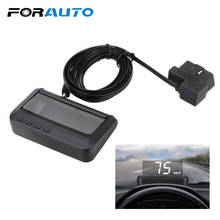 Sistema de aviso excesso de velocidade projetor cabeça up display brisa auto eletrônico tensão alarme carro hud C100-HUD obd2 ii euobd 2024 - compre barato