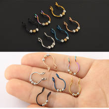 2pcs Fake Nose ring 2020 new nose clip medical stainless steel hot sale nasal septum false nose ring piercing jewelry 2024 - buy cheap