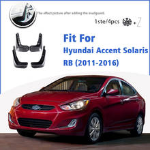 Guardabarros delanteros y traseros para coche, accesorios para Hyundai Accent Solaris RB 2011-2016, Auto styline, guardabarros contra salpicaduras 2024 - compra barato