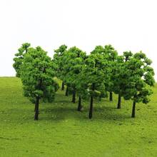 20 modelos de árboles, tren, tren, Diorama, Wargame, parque, paisaje, plantas verdes, decoración 2024 - compra barato