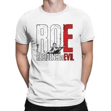 Funny Residence Of Evil Logo T-Shirt for Men Crewneck Pure Cotton T Shirts Game Short Sleeve Tees Printed Clothes 2024 - buy cheap