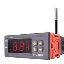 Controlador de temperatura Digital STC-1000, termostato de dos relés, 220V, 12V, para incubadora, calefacción, refrigeración, termorregulador 2024 - compra barato