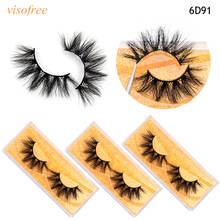 visofree 3D Mink Eyelashes Dramatic Long Eyelashes Makeup Full Strip Lashes False Eyelashes Reusable faux cils maquillaje lashes 2024 - buy cheap