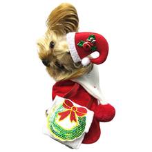 Christmas Pet Clothes Warm Dog Cat Costume Santa Claus Costume Winter Christmas Pet Coat Apparel Cotton Clothes for Cat dog 2024 - buy cheap