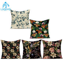 Farmhouse Home Decor Outside Pillow Covers Flower Floral Plant Polyester Pillow Cushion Cover Pillowcase for Bedroom 2024 - buy cheap