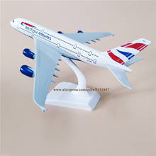 Avião de modelo air com 18cm, aeronave diecast de liga metálica de companhias aéreas britânicas a380, s9 aéreas aéreas 2024 - compre barato