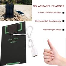 Panel Solar plegable para exteriores, cargador de batería de 5V y 5W, con puerto USB, bricolaje, resistente al agua 2024 - compra barato