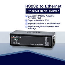 Puerto serie Elfin-EE10 RS232 a Servidor de dispositivo de puerto serie Ethernet, compatible con protocolo TCP/IP Telnet Modbus TCP 2024 - compra barato