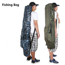 Bolsa de pesca de 110/120/130/150cm, multiusos, Material de lona grueso, funda duradera impermeable, bolsa para caña de pescar, bolsa de aparejos de pesca 2024 - compra barato