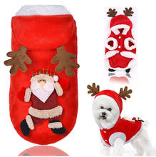 Christmas Dog Clothes Soft Pet Puppy Outfit New Year Dog Vest Pet Clothes For Small Medium Dogs Costume Yorkshire Pug Clothing 2024 - buy cheap