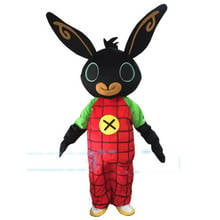 Adulto lindo Bing conejo negro caricatura de fiesta de cumpleaños profesional mascota disfraz de Navidad de lujo disfraz de Halloween de Mascota 2024 - compra barato