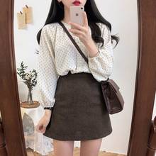 New spring Vintage dot Shirt female Oversize Tops Women long sleeve Girls Blouse Summer New Women Blouses femme Blusas 2024 - buy cheap