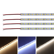 10pcs LED Bar Luz SMD 5054 Led Tira Rígida de Alumínio Luz De Tira 25cm 50 centímetros 100 centímetros Tira Conduzida Duro Branco, Azul Gelo, Vermelho, Azul, Verde 2024 - compre barato