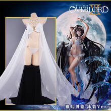 Disfraz de Anime OverLord Albedo para mujer, traje de baño Sexy, uniforme de fiesta, juego de rol, Cosplay, Halloween, 2021 2024 - compra barato