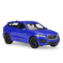 Welly 1:36 Original box JAGUA F-PACE SUV Blue Pull Back Car Diecast Car Model Toy Vehicle Car Model Models Kids Car 2024 - buy cheap