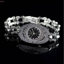 BOCAI 100% Real Sterling Silver S925 Women's Watch Bracelets Thai Silver Hand Chain Fashion Pure Argentum Watchband Jewelry 2024 - buy cheap