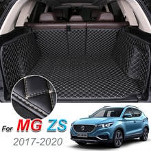 Custom Leather Car Trunk Mats For MG ZS 2017-2020 Rear Trunk Floor Mat Tray Carpet Cargo Liner Accessories 2024 - buy cheap