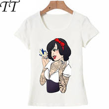 brand+2018 new fashion summer cute female T shirt Women's short sleeve Harajuku girl tops Alice Princess cute tee shirt 2024 - buy cheap