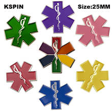 Amusing Star of Life Nursing Ambulance Medical The Tail Of The Car Decal  Brooch Jewelry 10pcs XY0160-1 2024 - buy cheap