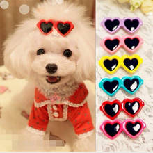 10pcs/lot Pet Lovely Heart Sunglasses Hairpins Pet Dog Bows Hair Clips for Dogs Cat Yorkie Teddy Pet Hair Decor Pet Supplies 2024 - buy cheap