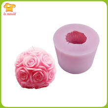 LXYY 3D Big Rose Ball Mould Aromatherapy Soap Moulds Birthday Holiday Wedding Valentine's Day Chocolate Cake Baking Molds Tool 2024 - buy cheap