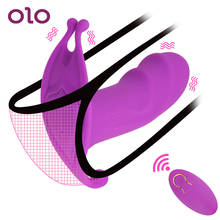 OLO Wearable Panties Vibrator 10 Speed Wireless Remote Control Dildo Vibrator Vagina Clitoris Stimulator Sex Toys for Women 2024 - buy cheap