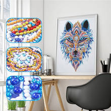 5D Special Shaped Diamond Painting Wolves DIY Rhinestone Needlework Diamond Embroidery Cross Stitch Kit Art Picture Crafts Gifts 2024 - buy cheap